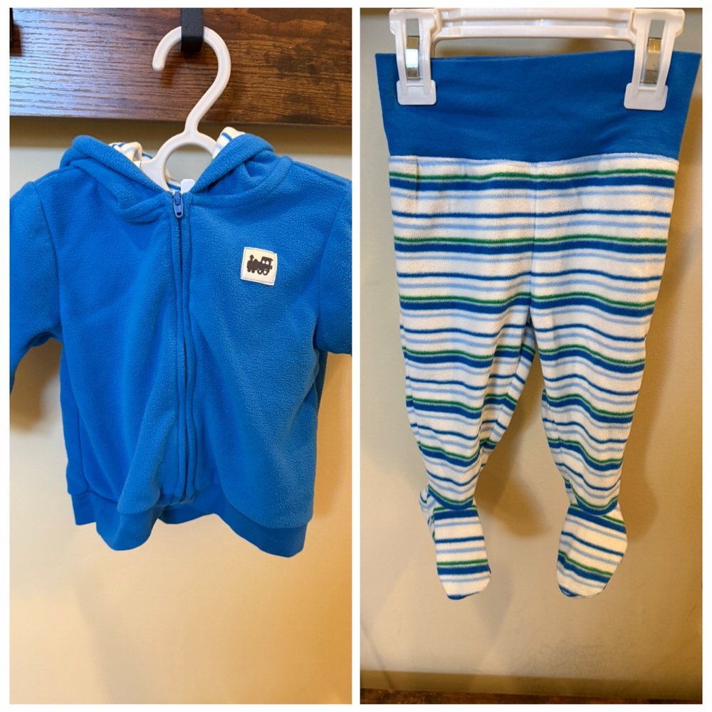 Gymboree Baby Boys Two Piece Playsuit Train Outfit Size 6-9 Months - Picture 1 of 10
